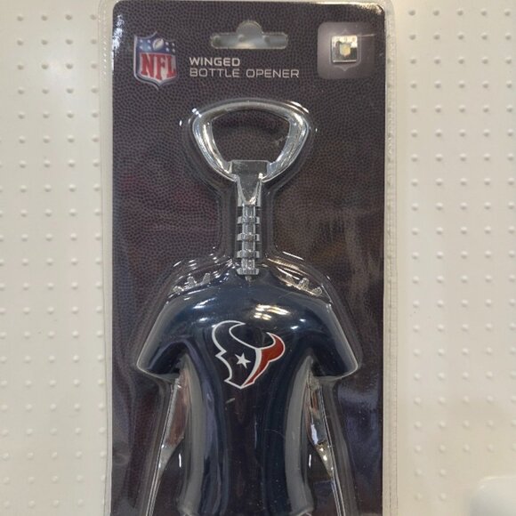 Houston Texans MLB Winged Bottle Opener = NEVER OPENED - Picture 1 of 4